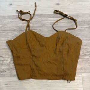 NWT Forever 21 Brown Tank Crop Top